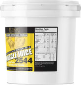 Muscle Juice 2544, Lean Muscle Mass Classic Gainer, Weight Gain Drink Mix, Blend of Whey Protein Concentrate, Whey Protein Isolate, Casein and Egg Whites, 10.45 Pounds, Banana